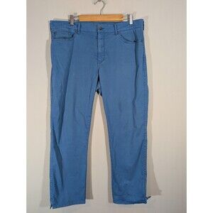 Peter Millar‎ Mens Blue Straight Leg Chino Pants Sz 38 Golf Performance Preppy